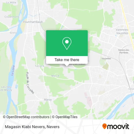Magasin Kiabi Nevers map