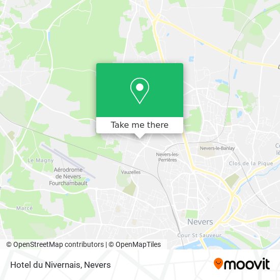 Mapa Hotel du Nivernais