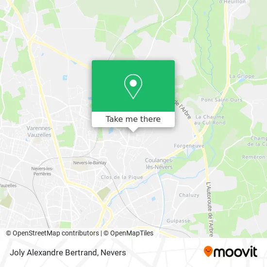 Joly Alexandre Bertrand map