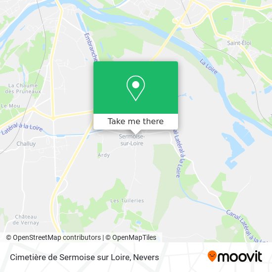 Cimetière de Sermoise sur Loire map