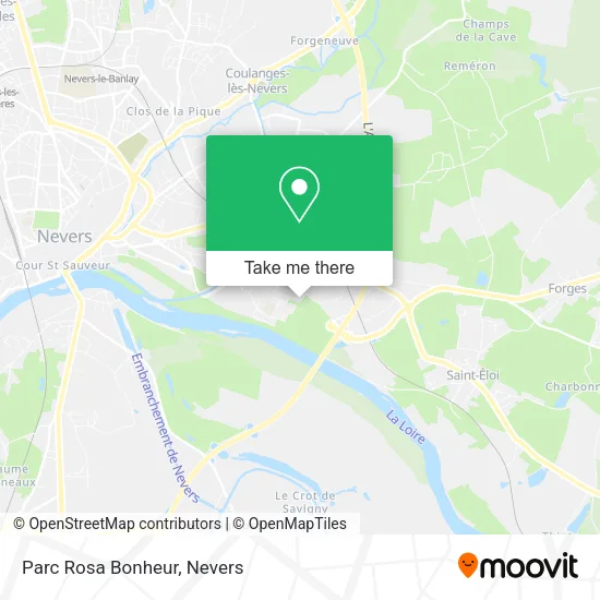 Parc Rosa Bonheur map