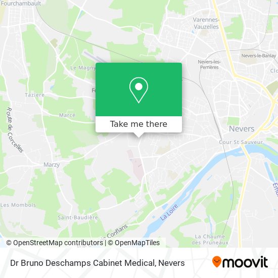 Mapa Dr Bruno Deschamps Cabinet Medical