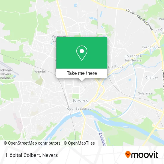 Hôpital Colbert map