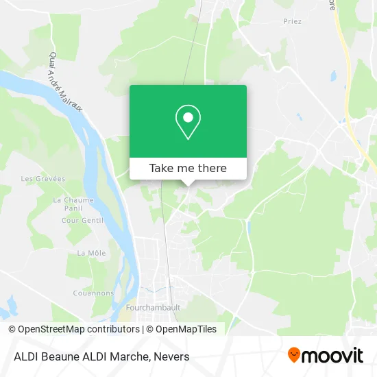 ALDI Beaune ALDI Marche map