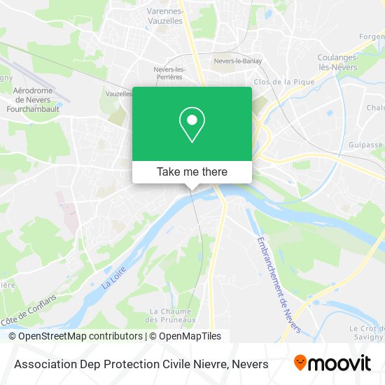 Mapa Association Dep Protection Civile Nievre