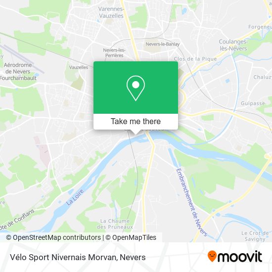 Mapa Vélo Sport Nivernais Morvan