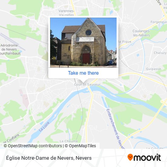 Mapa Église Notre-Dame de Nevers