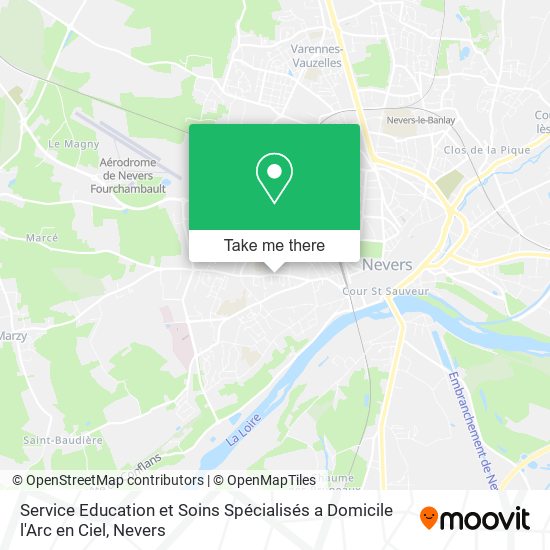 Mapa Service Education et Soins Spécialisés a Domicile l'Arc en Ciel