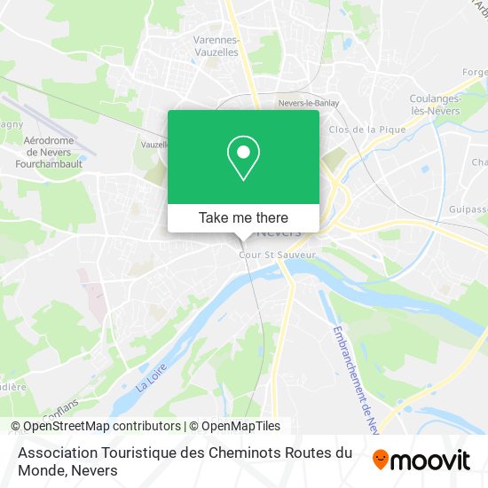 Mapa Association Touristique des Cheminots Routes du Monde
