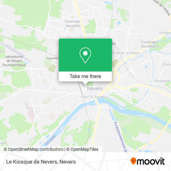 Mapa Le Kiosque de Nevers