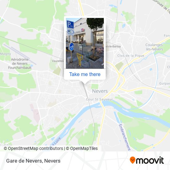 Mapa Gare de Nevers