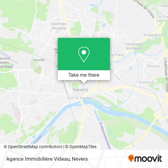 Mapa Agence Immobilière Videau