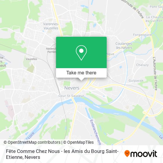Fête Comme Chez Nous - les Amis du Bourg Saint-Etienne map