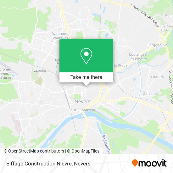 Mapa Eiffage Construction Nièvre