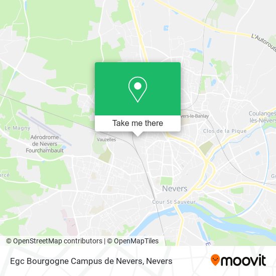 Mapa Egc Bourgogne Campus de Nevers