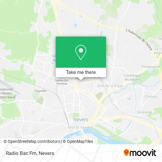 Radio Bac Fm map