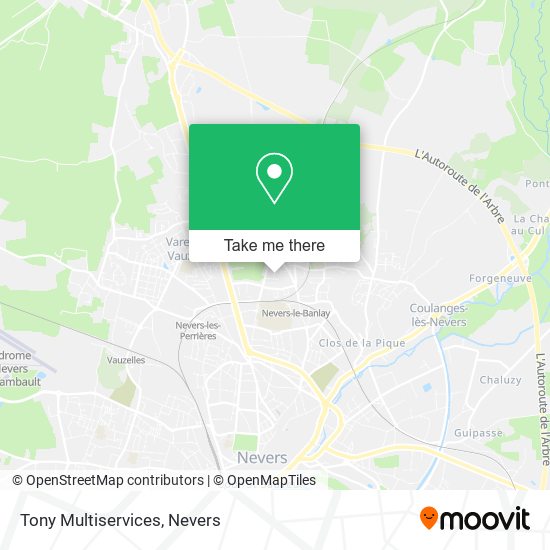 Tony Multiservices map