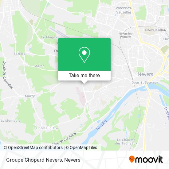 Mapa Groupe Chopard Nevers