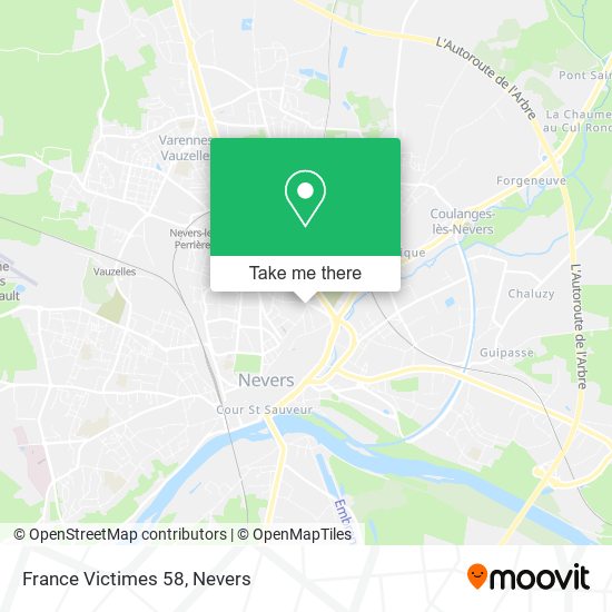 Mapa France Victimes 58