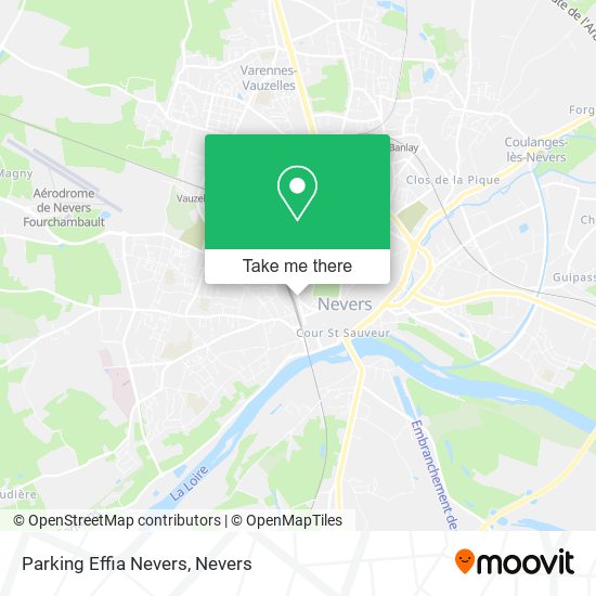 Mapa Parking Effia Nevers