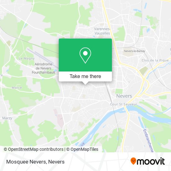 Mapa Mosquee Nevers