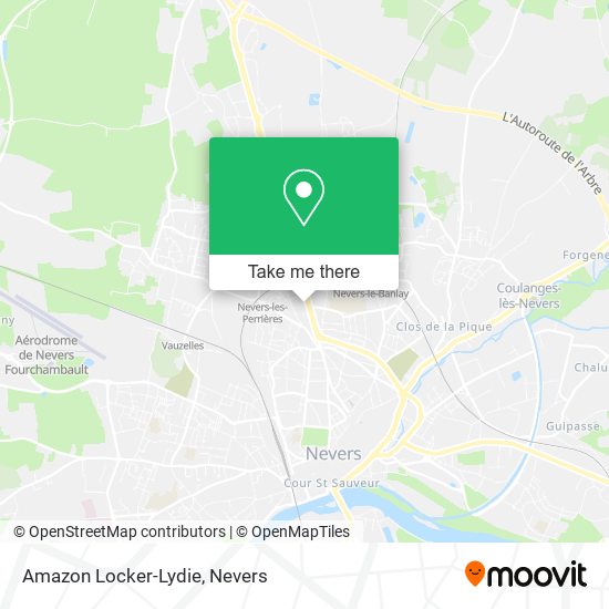 Amazon Locker-Lydie map