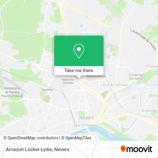 Amazon Locker-Lydie map
