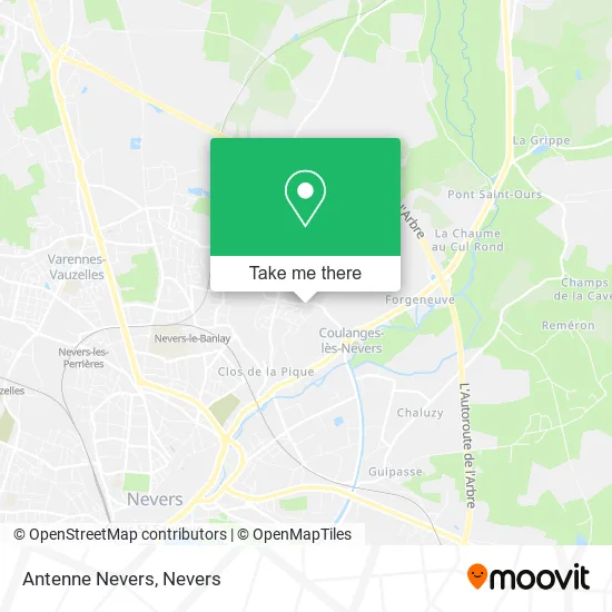 Antenne Nevers map