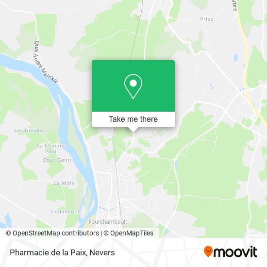Mapa Pharmacie de la Paix