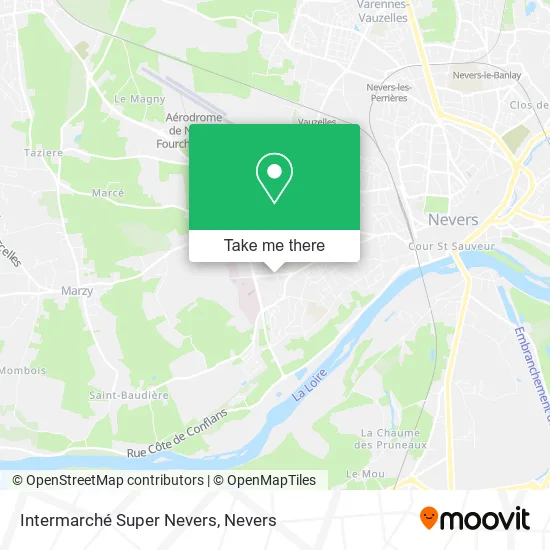 Intermarché Super Nevers map