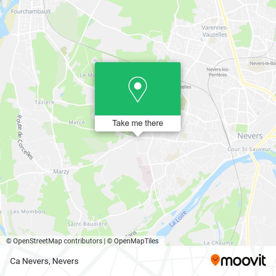 Ca Nevers map