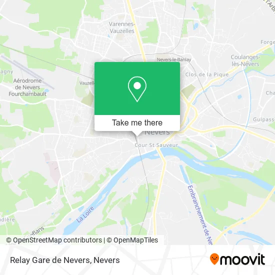 Relay Gare de Nevers map