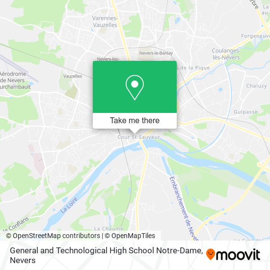 Mapa General and Technological High School Notre-Dame