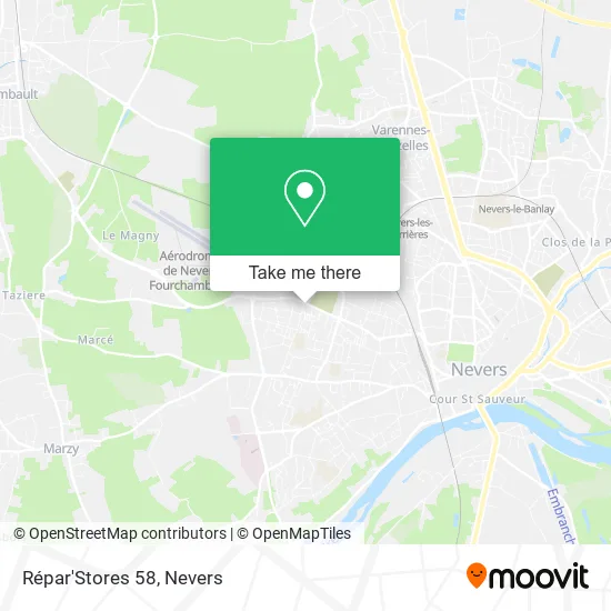 Répar'Stores 58 map