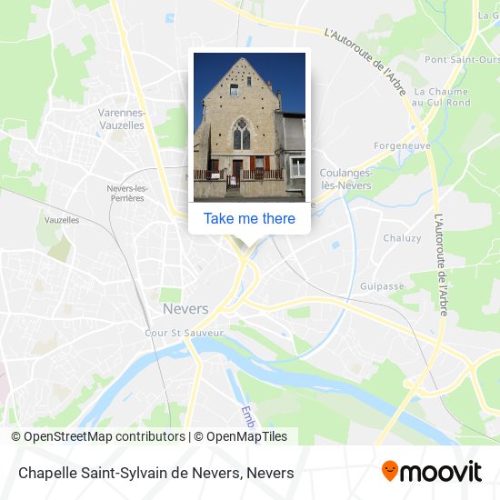 Mapa Chapelle Saint-Sylvain de Nevers