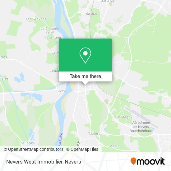 Nevers West Immobilier map