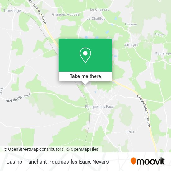 Casino Tranchant Pougues-les-Eaux map