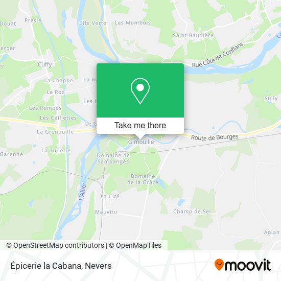 Épicerie la Cabana map