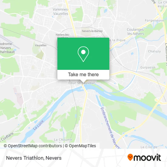 Nevers Triathlon map