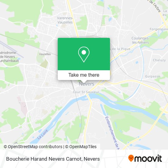 Boucherie Harand Nevers Carnot map