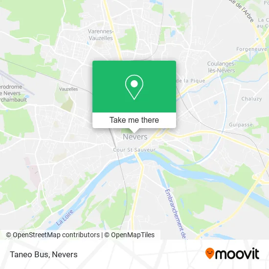 Taneo Bus map