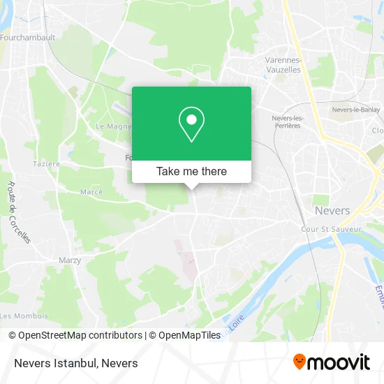 Nevers Istanbul map