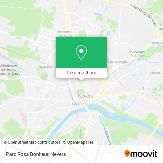 Parc Rosa Bonheur map