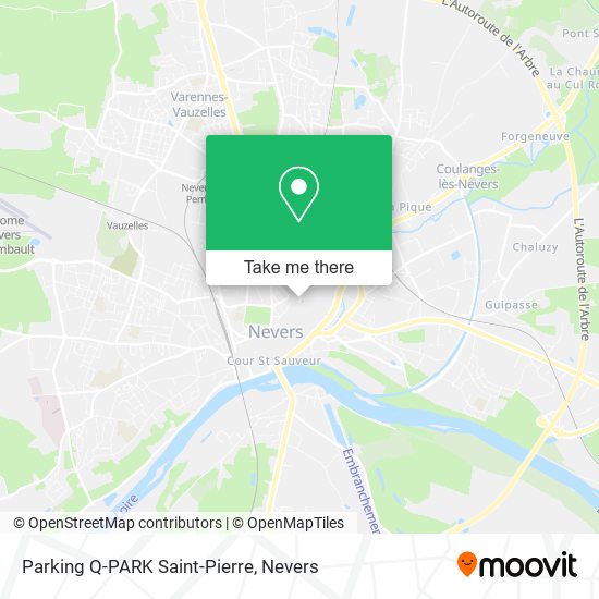 Parking Q-PARK Saint-Pierre map