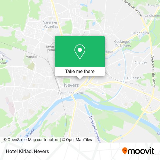 Hotel Kiriad map