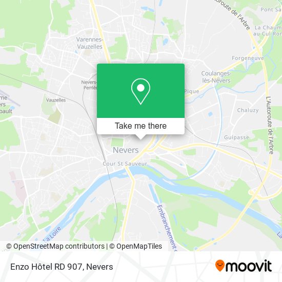 Enzo Hôtel RD 907 map