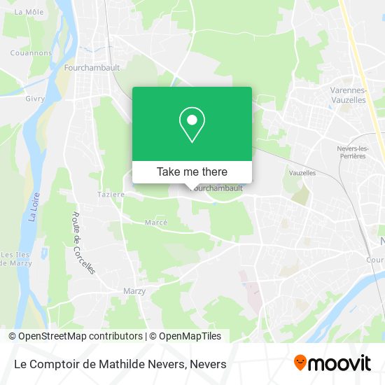 Le Comptoir de Mathilde Nevers map