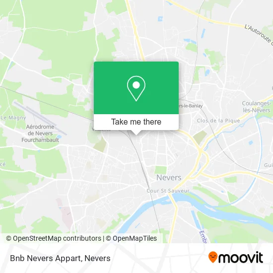 Bnb Nevers Appart map