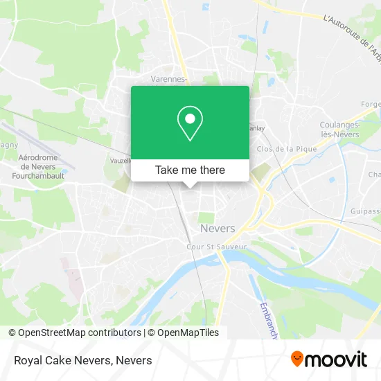 Royal Cake Nevers map