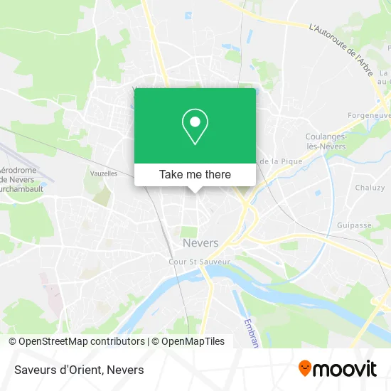 Saveurs d'Orient map